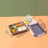 stainless steel lunch box with compartments